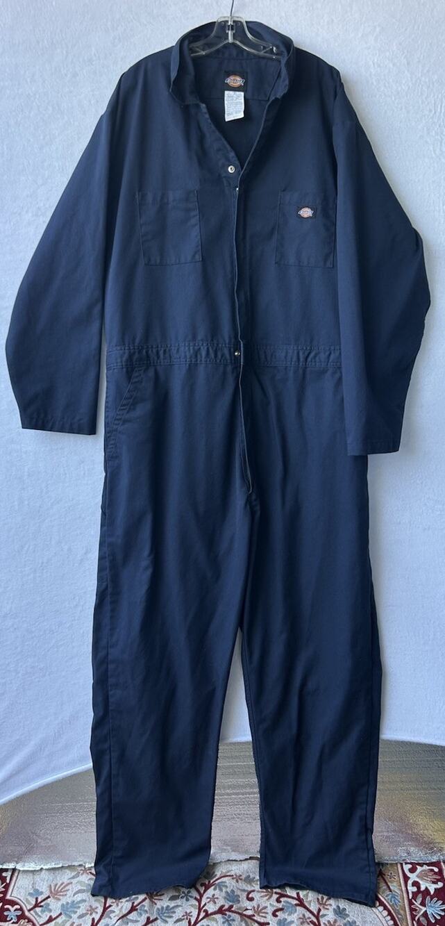 Dickies Long Sleeve Coveralls- 48611 Navy / 3XL Tall